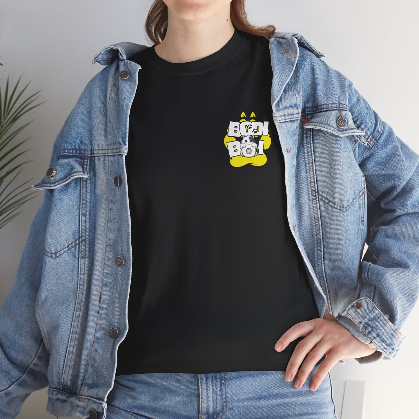Boo Boi Unisex Heavy Cotton Tee | Cute Animal Graphic Shirt, Casual Wear, Gift for Pet Lovers, Fun T-Shirt, Unique Design