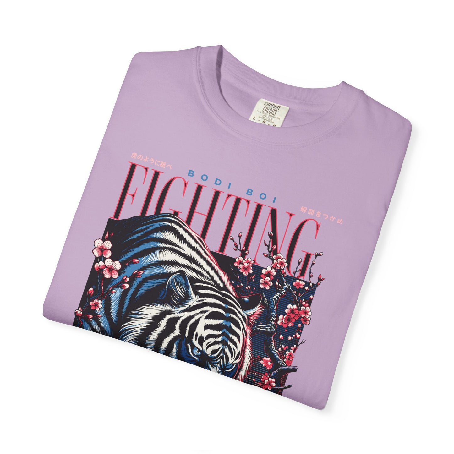 Fierce Tiger Graphic Tee, Vintage Style T-shirt, Unisex Casual Wear, Perfect Gift for Animal Lovers, Fight Against Negative Energy