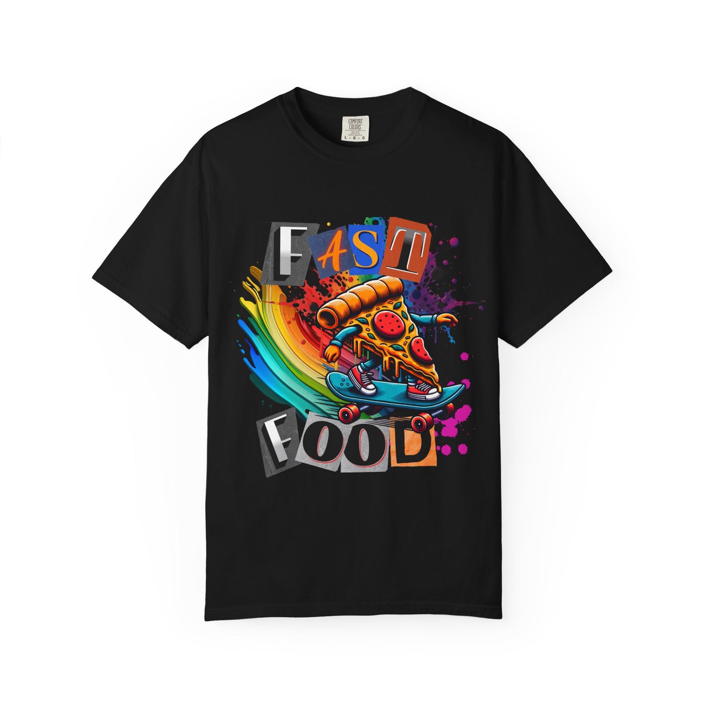 Fast Food Skate Graphic T-Shirt, Unisex T-Shirt, Retro Style Tee, Perfect for Food Lovers, Skate Culture, Casual Wear