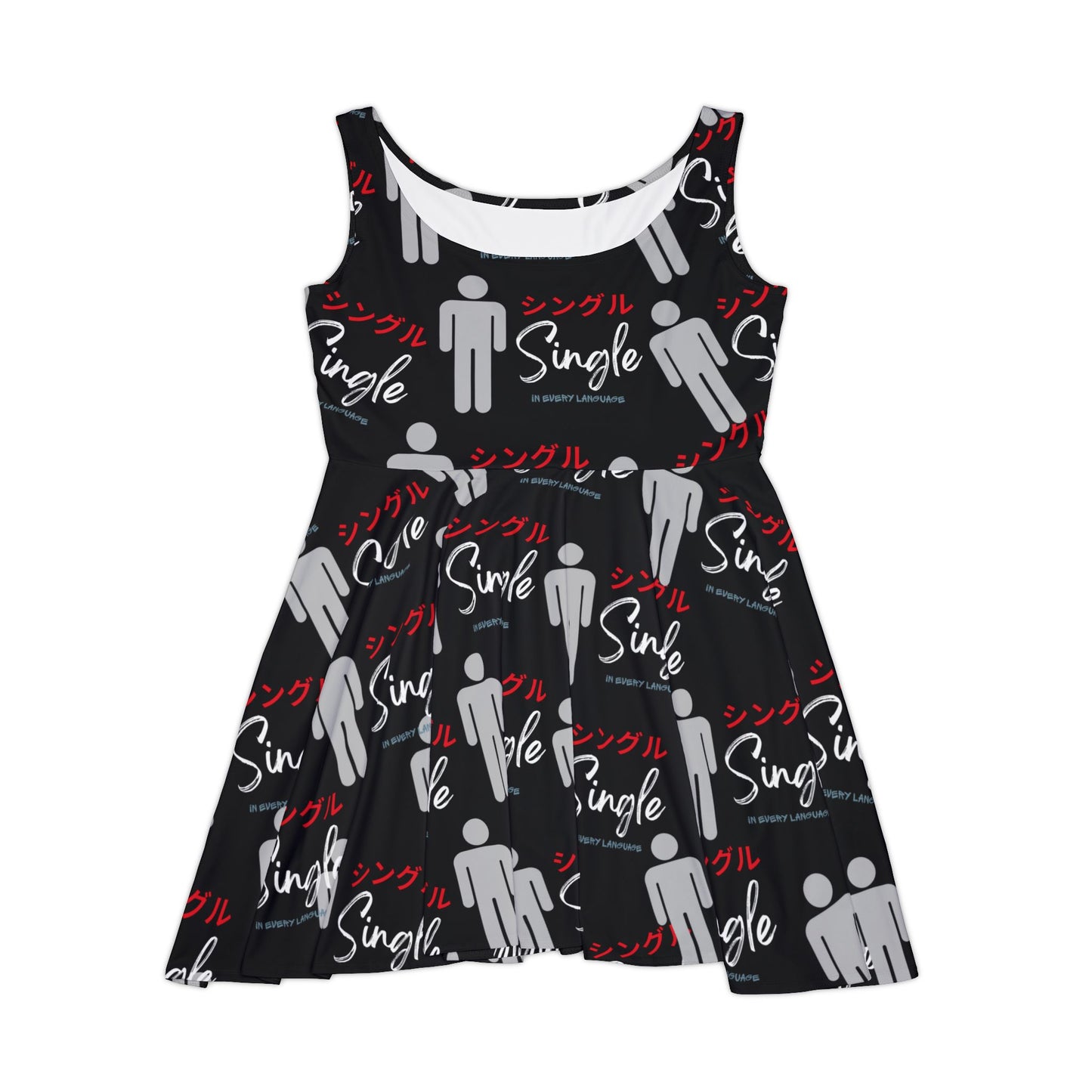 Single Life Women's Skater Dress - Fun Party Dress, Casual Summer Dress, Gift for Singles