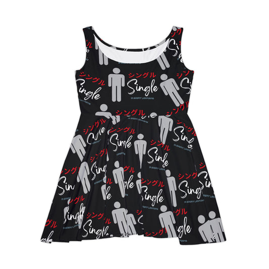 Single Life Women's Skater Dress - Fun Party Dress, Casual Summer Dress, Gift for Singles