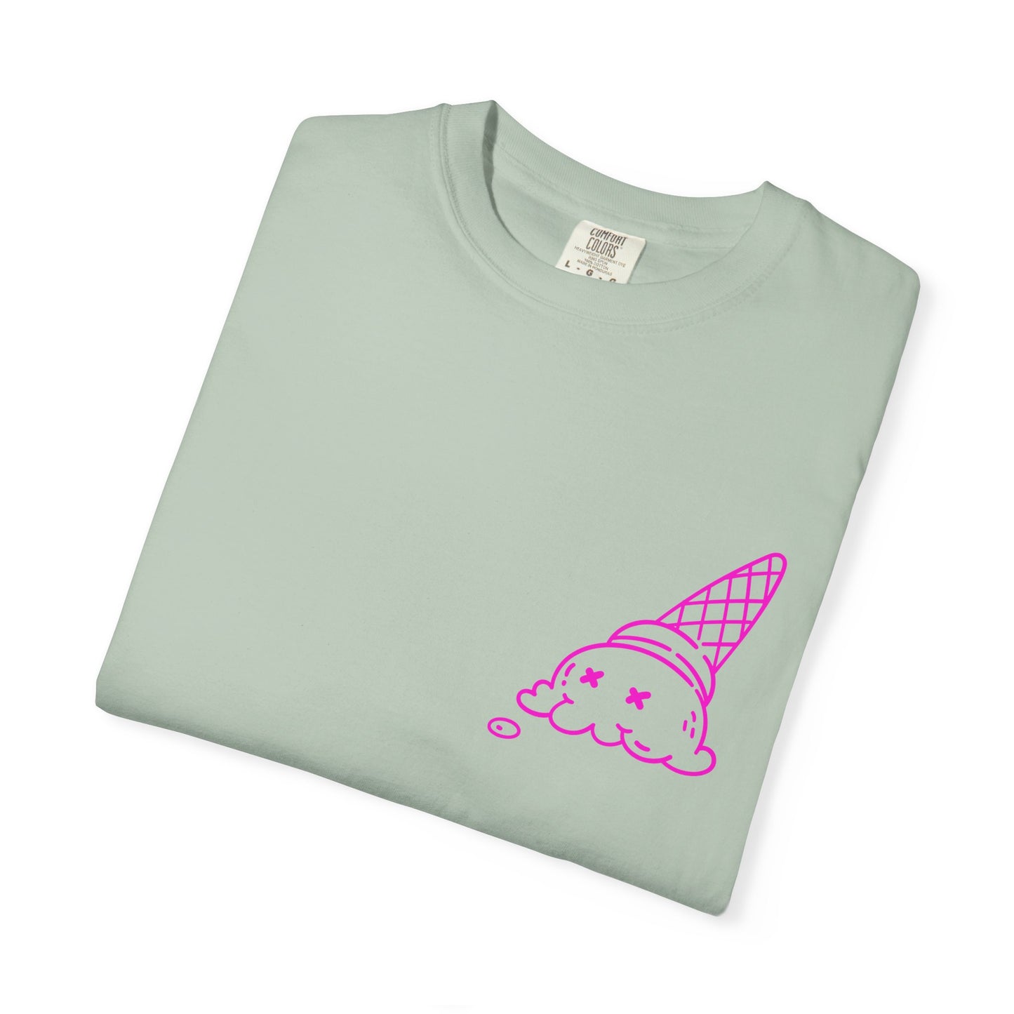 Cool Ice Cream & Helmet Graphic T-Shirt, Unisex Casual Tee, Gift for Ice Cream Lovers, Summer Vibes, Streetwear Fashion