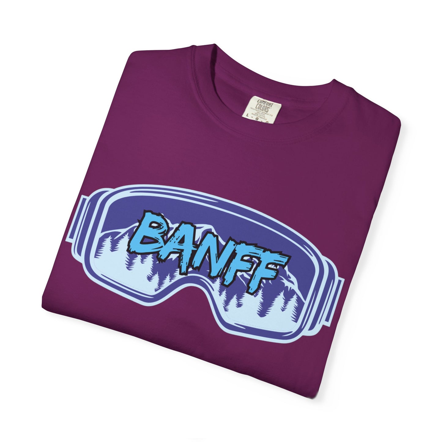 Banff Ski Adventure T-Shirt - Unisex Garment-Dyed Tee, Snowboarder Gift, Winter Sports Apparel, Ski Trip Souvenir, Funny Travel Shirt