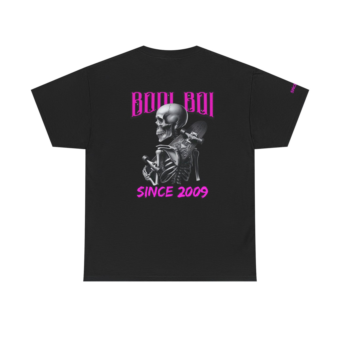 Boo Boi Graphic Tee - Unisex Heavy Cotton Shirt for Halloween, Casual Wear, Costume Parties, Spooky Vibes, Vintage Style, Skeleton Theme