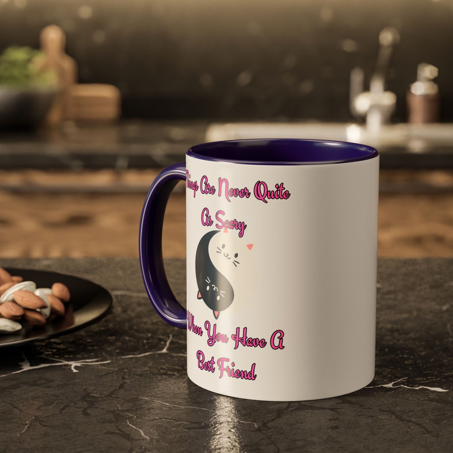 Cute Best Friend Coffee Mug | Colorful Ceramic Mug for Friendship | Gift for Besties, Birthdays, Friendship Day, Cute Mug