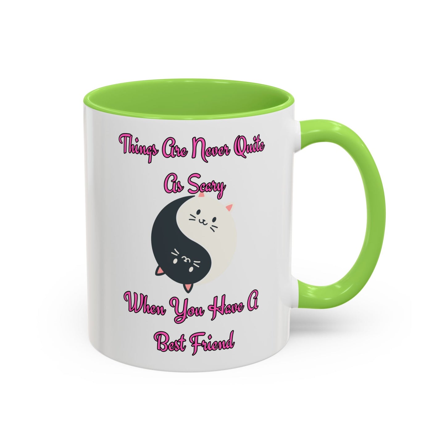 Cute Best Friend Coffee Mug | Colorful Ceramic Mug for Friendship | Gift for Besties, Birthdays, Friendship Day, Cute Mug