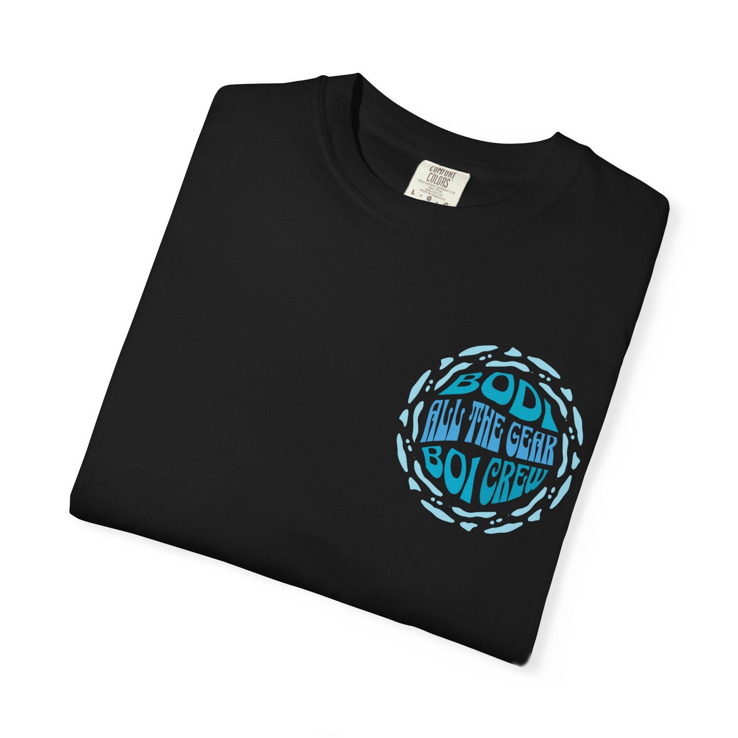 Bodi Gear Crew T-Shirt | Unisex Casual Graphic Tee for Outdoor Adventures, Gift for Him, Retro Style, Summer Vibe, Relaxed Fit