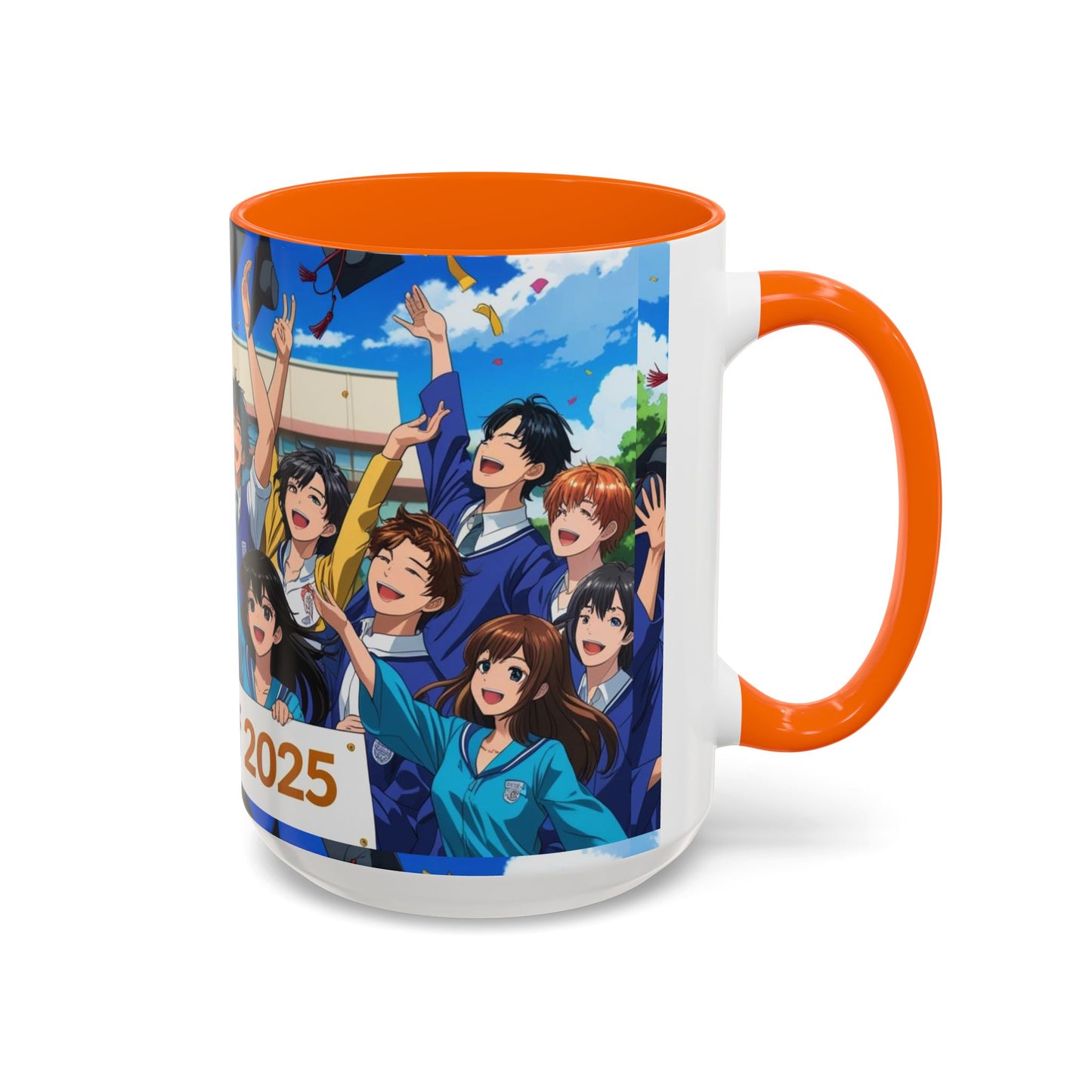 Anime Graduation Coffee Mug for Class of 2025, Personalized Gift, School Memories, Graduation Celebration, Unique Teacher Gift