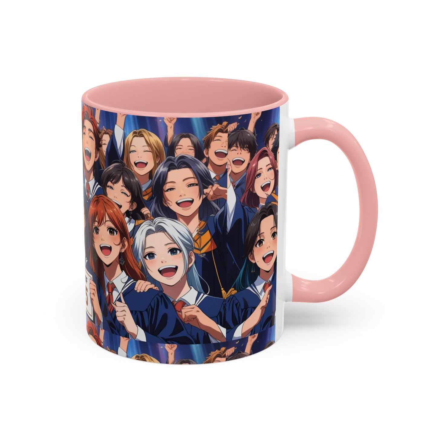 Anime Graduation Celebration Coffee Mug, Class of 2025 Mug, Anime Friends Mug, Gift for Graduates, School Spirit Mug