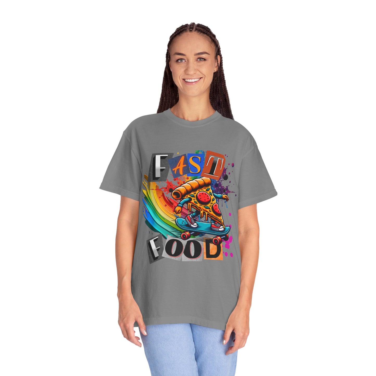 Fast Food Skate Graphic T-Shirt, Unisex T-Shirt, Retro Style Tee, Perfect for Food Lovers, Skate Culture, Casual Wear