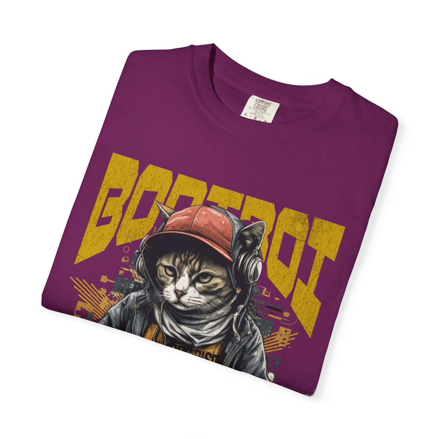 Bodi boi Unisex Vintage Style T-Shirt, Trendy Apparel for Cat Lovers, Casual Wear, Unique Gift Idea