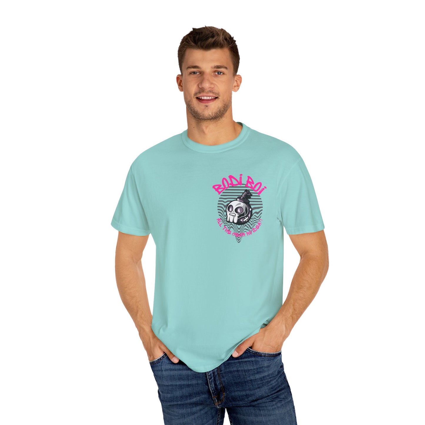 Bodi Boi Skull Graphic Unisex T-Shirt | Edgy Streetwear, Gothic Tee, Gift for Him, Halloween Apparel, Casual Wear