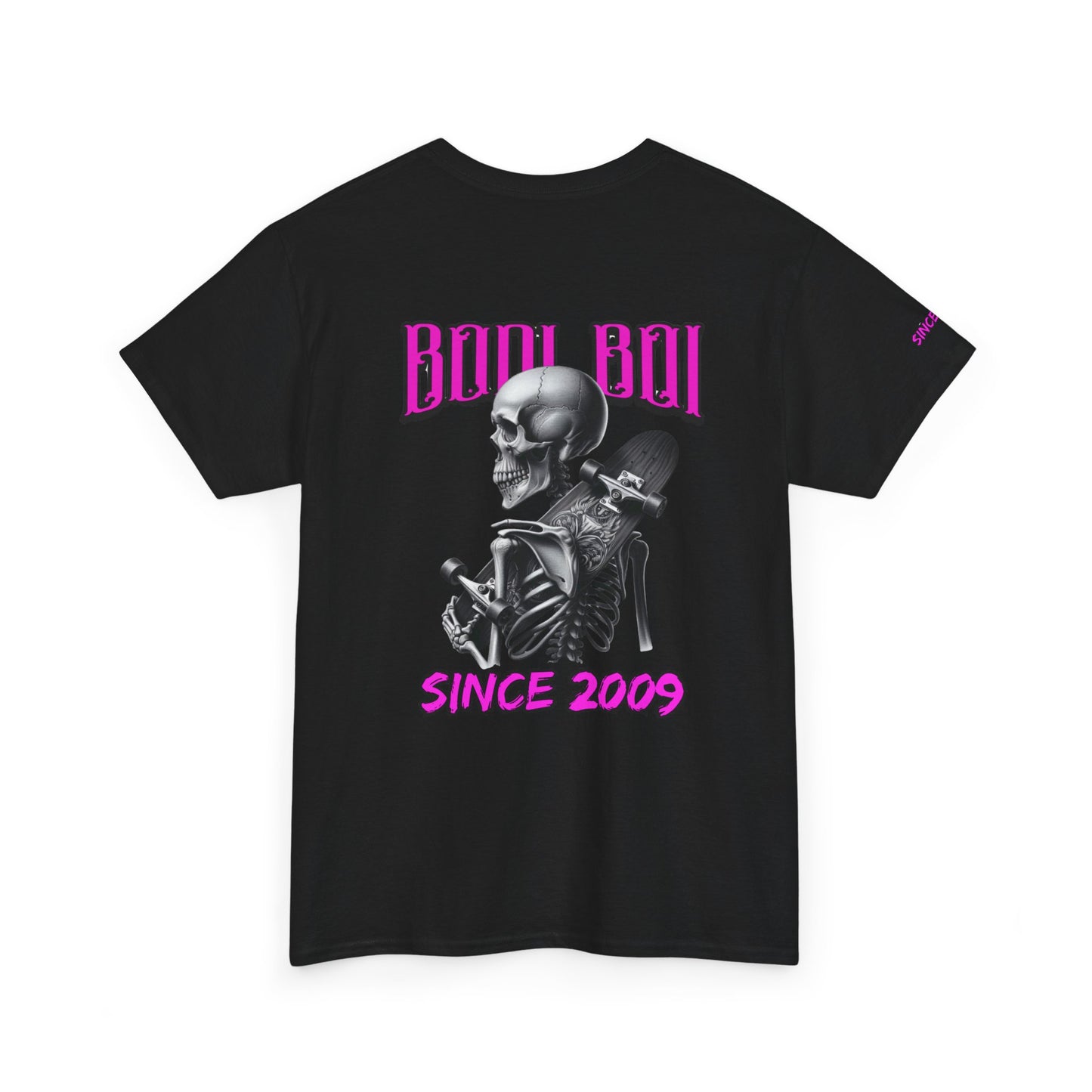 Boo Boi Graphic Tee - Unisex Heavy Cotton Shirt for Halloween, Casual Wear, Costume Parties, Spooky Vibes, Vintage Style, Skeleton Theme