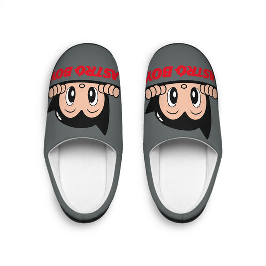 Men's Cozy Astro boy Slippers, Fun House Shoes, Casual Indoor Footwear, Gift for Him, Cartoon Character Slippers