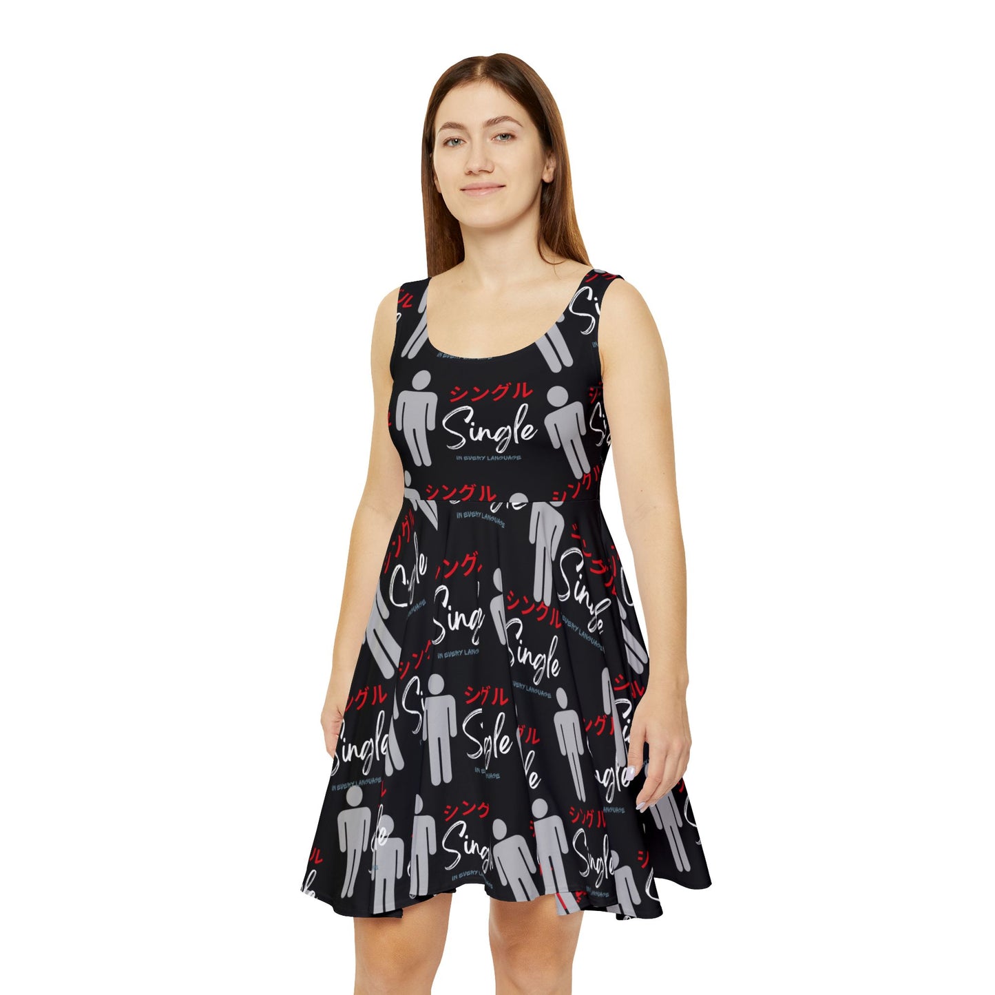 Single Life Women's Skater Dress - Fun Party Dress, Casual Summer Dress, Gift for Singles
