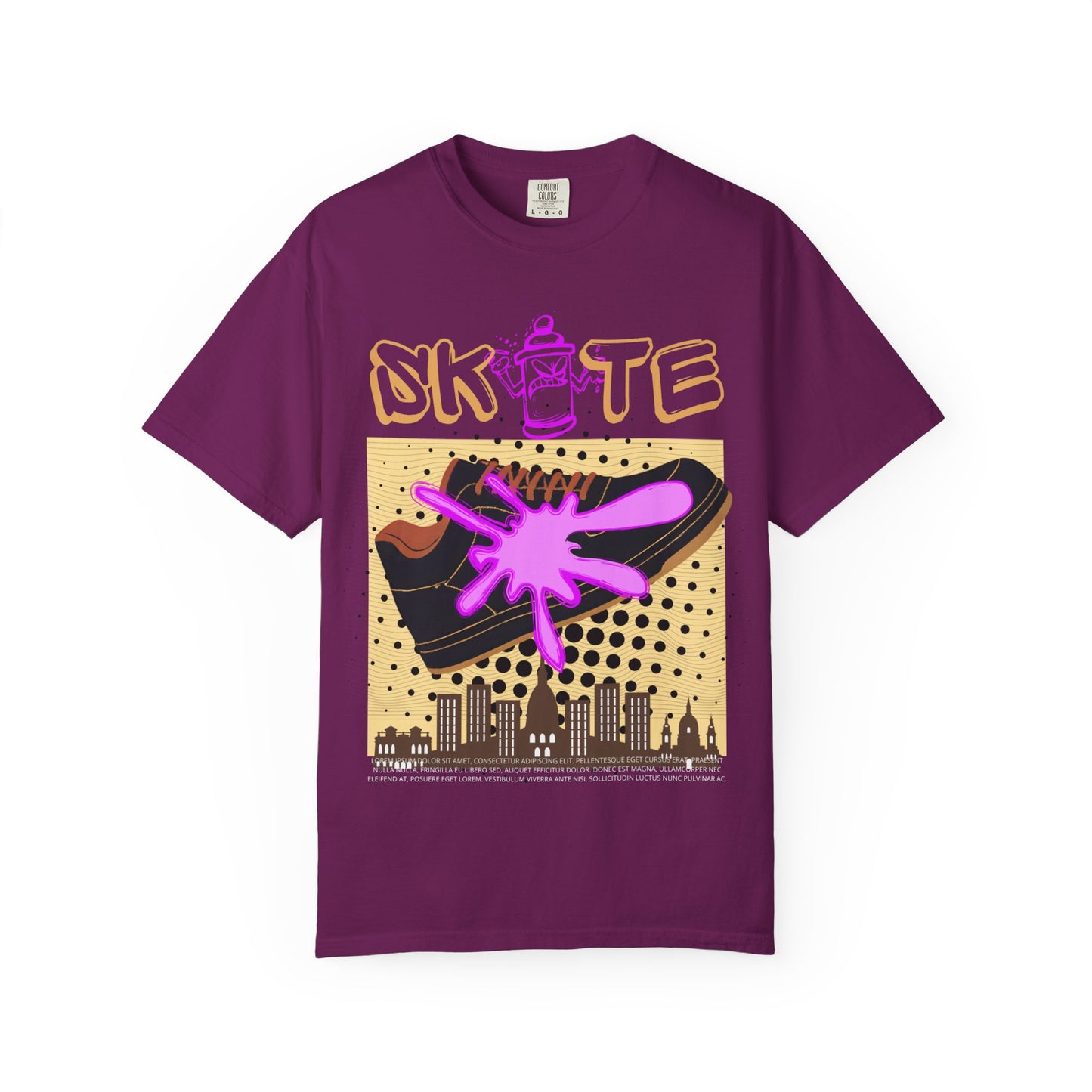 Unisex Skate-Inspired T-Shirt, Streetwear Tee, Graphic Apparel, Casual Wear, Gift for Skaters, Urban Style Shirt