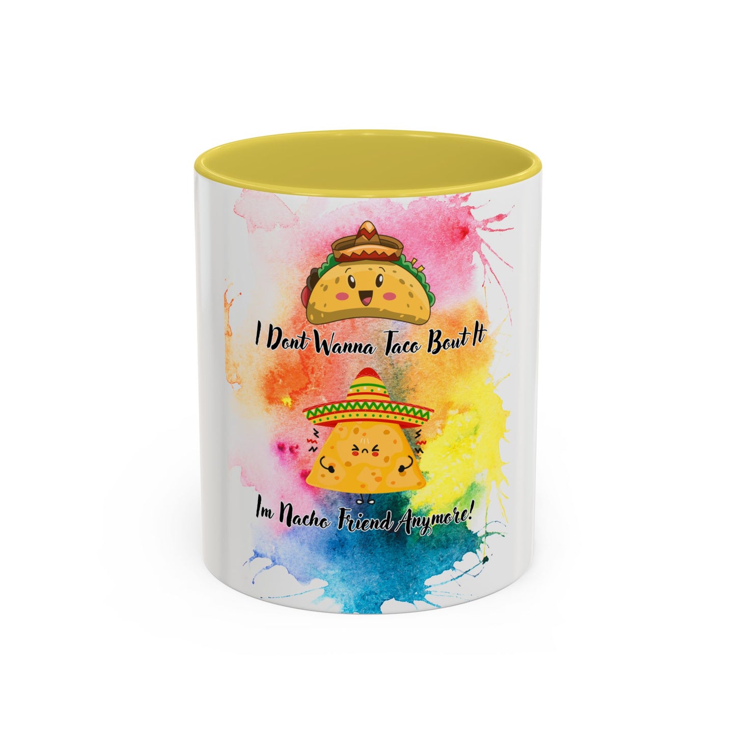 Colorful Mugs - Nacho Friend Fun Coffee Cup for Taco Lovers, Gift for Friends, Vibrant Ceramic Cup, Cute Drinkware for Celebrations, Unique,