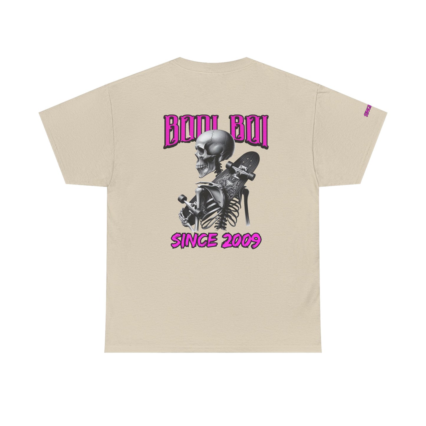 Boo Boi Graphic Tee - Unisex Heavy Cotton Shirt for Halloween, Casual Wear, Costume Parties, Spooky Vibes, Vintage Style, Skeleton Theme
