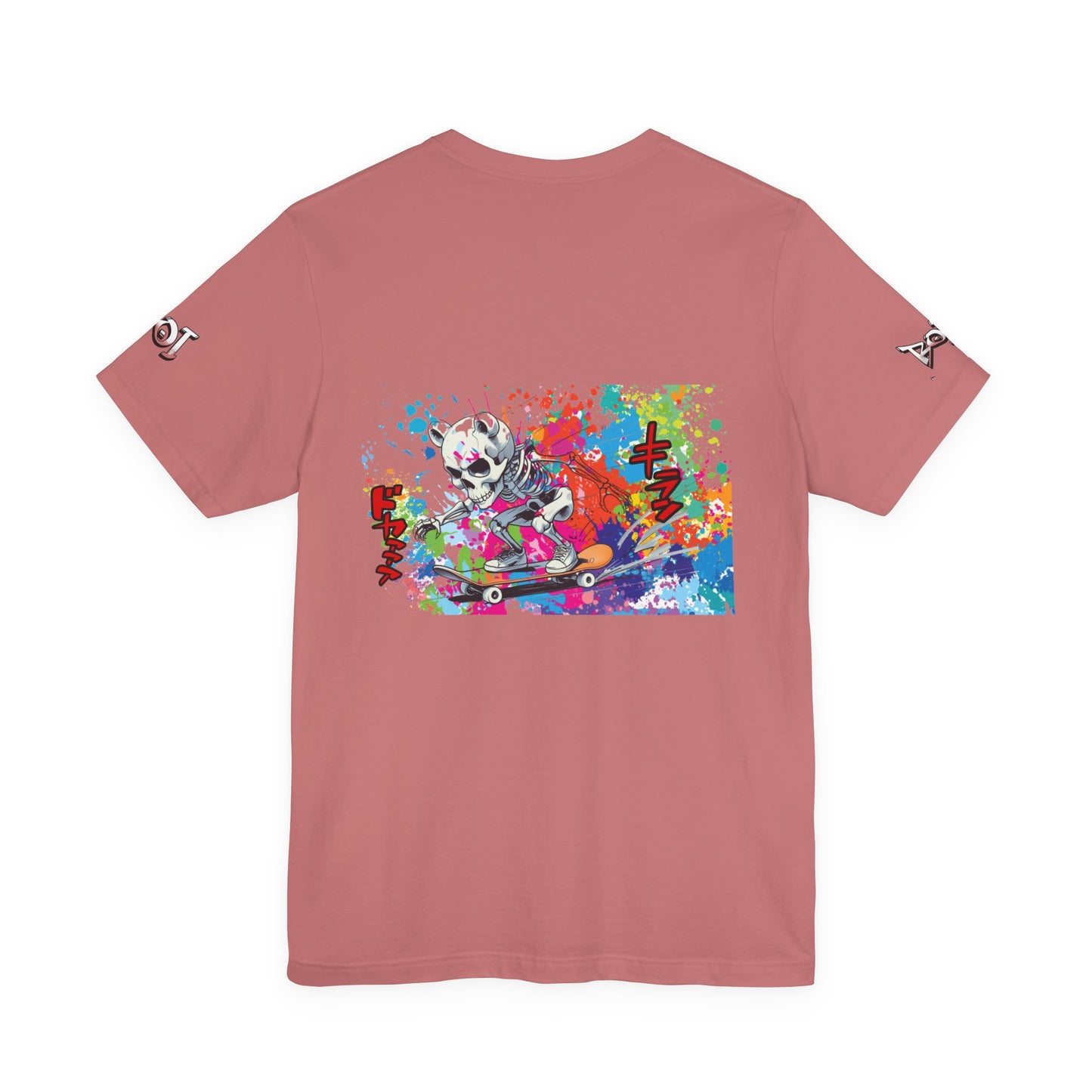 Colorful Skateboarding Art Unisex Tee, Trendy Graphic T-Shirt, Skate Culture Apparel, Fun Streetwear Gift, Summer Festival Shirt, [...]