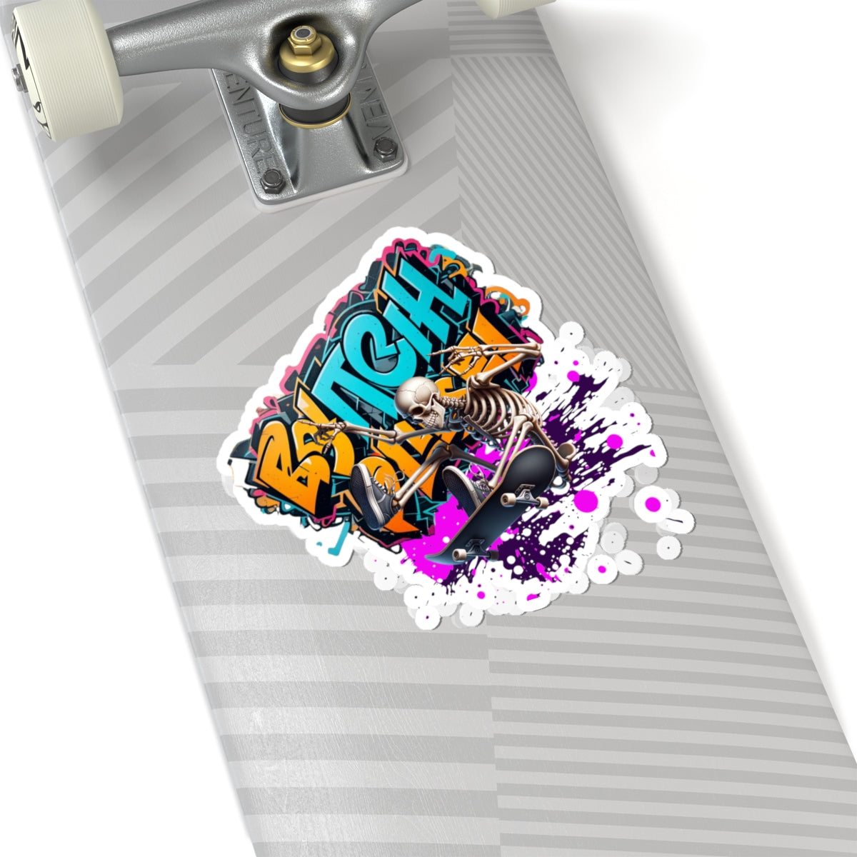 Cool Graffiti Kiss-Cut Stickers, Trendy Skateboard Accessories, Unique Laptop Decals, Street Art Decorations, Fun Gift for Teens