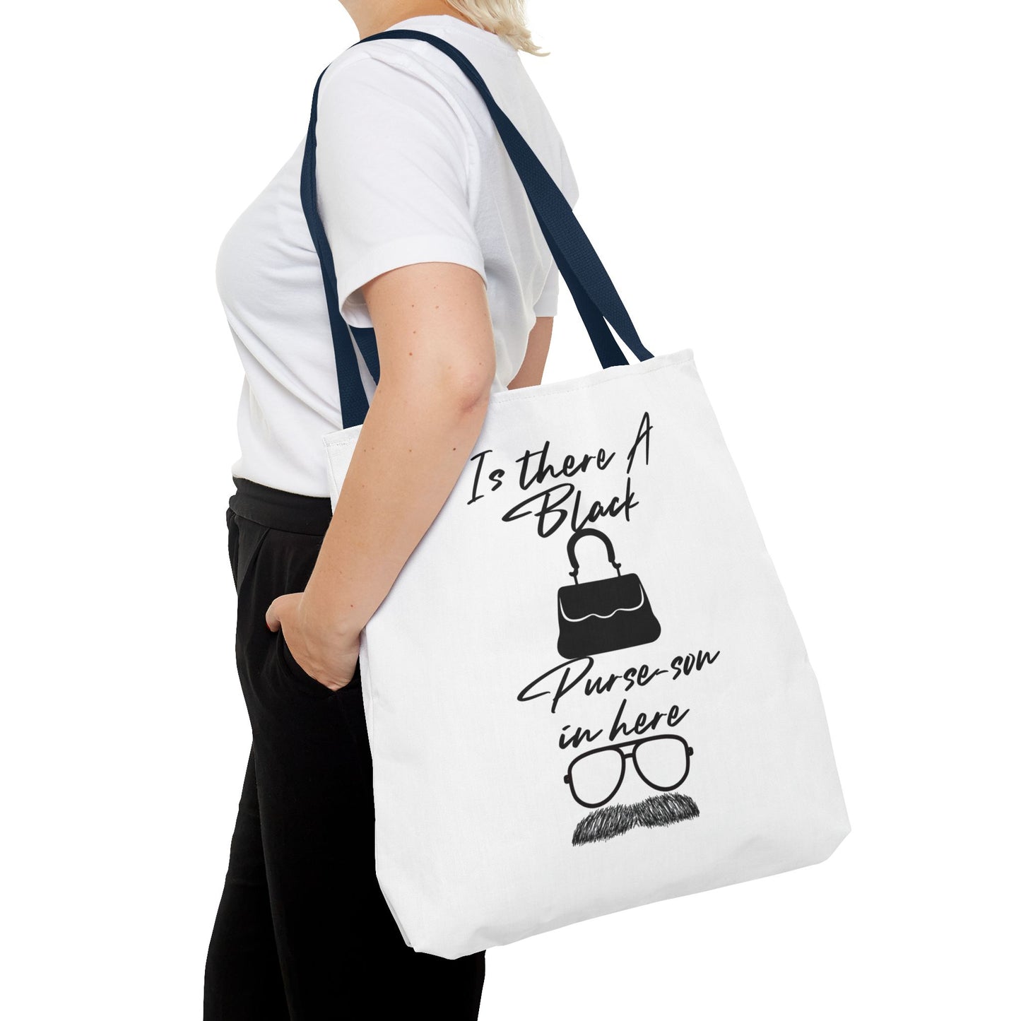 Black Purse-son Tote Bag, Funny Tote for Men and Women, Gift for Friends, Casual Bag, Shopping Tote, Perfect for Birthdays and Celebrations