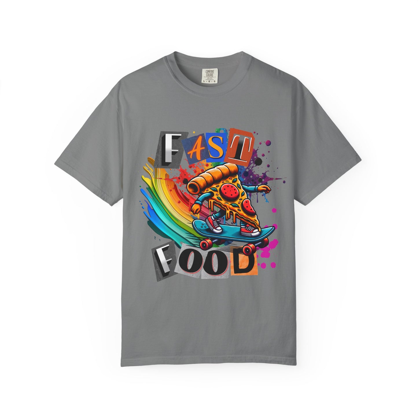 Fast Food Skate Graphic T-Shirt, Unisex T-Shirt, Retro Style Tee, Perfect for Food Lovers, Skate Culture, Casual Wear