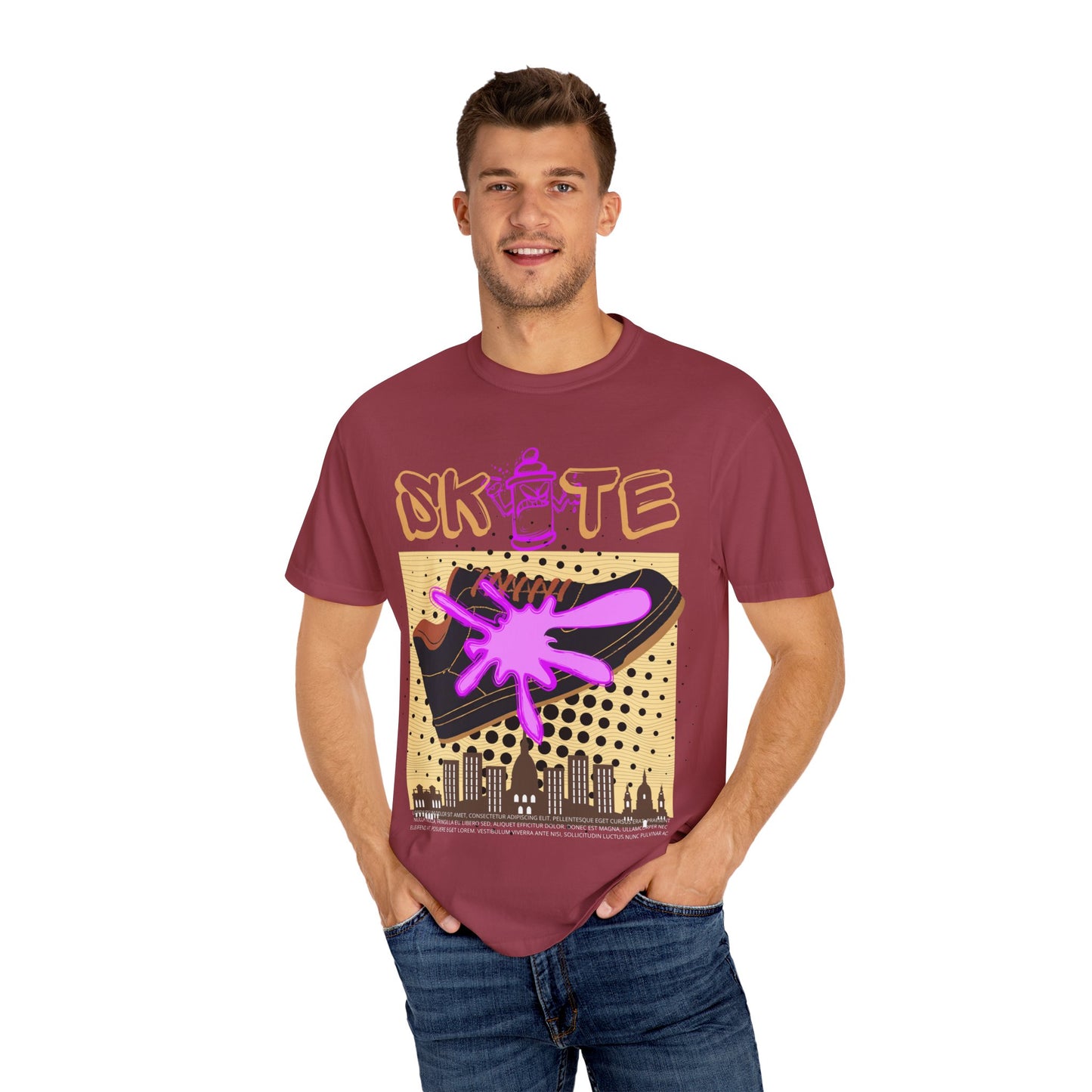 Unisex Skate-Inspired T-Shirt, Streetwear Tee, Graphic Apparel, Casual Wear, Gift for Skaters, Urban Style Shirt