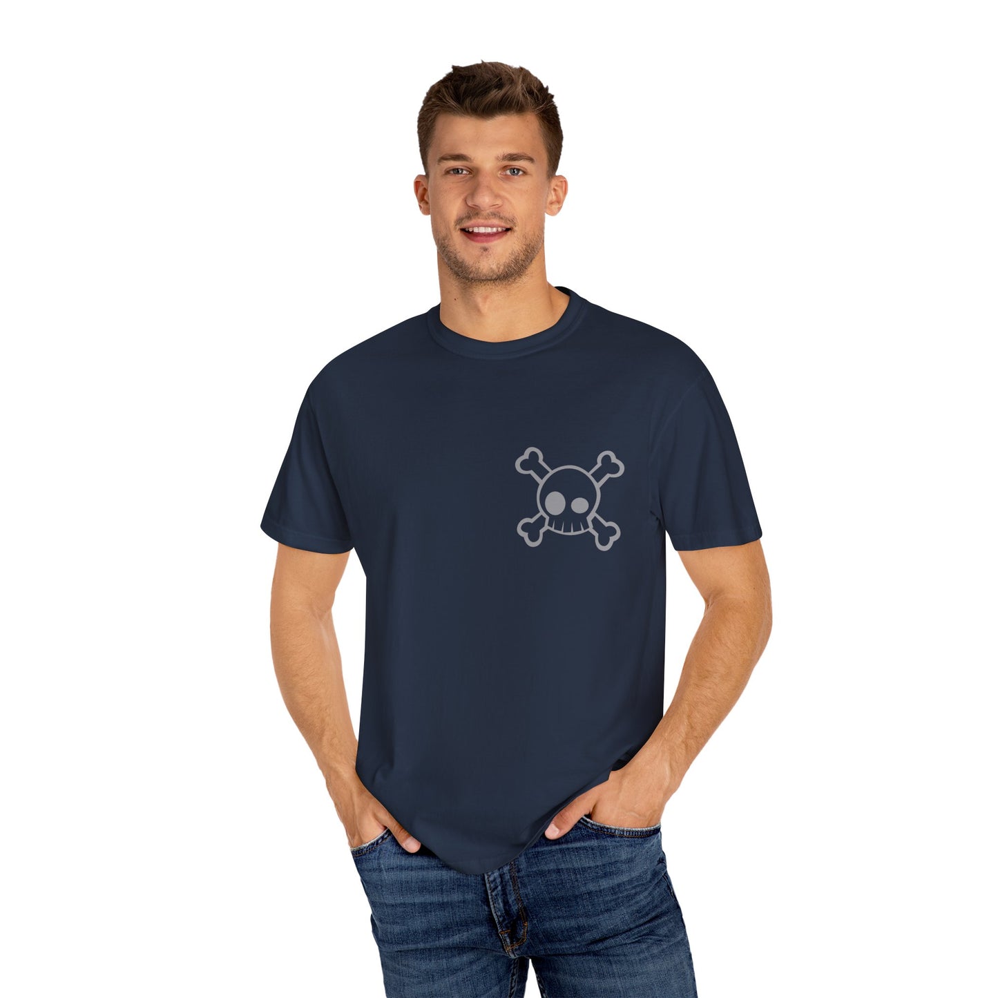 Stylish Skull & Splatter Unisex T-Shirt, Casual Tee, Vintage Graphic Shirt, Skater Fashion, Streetwear Top