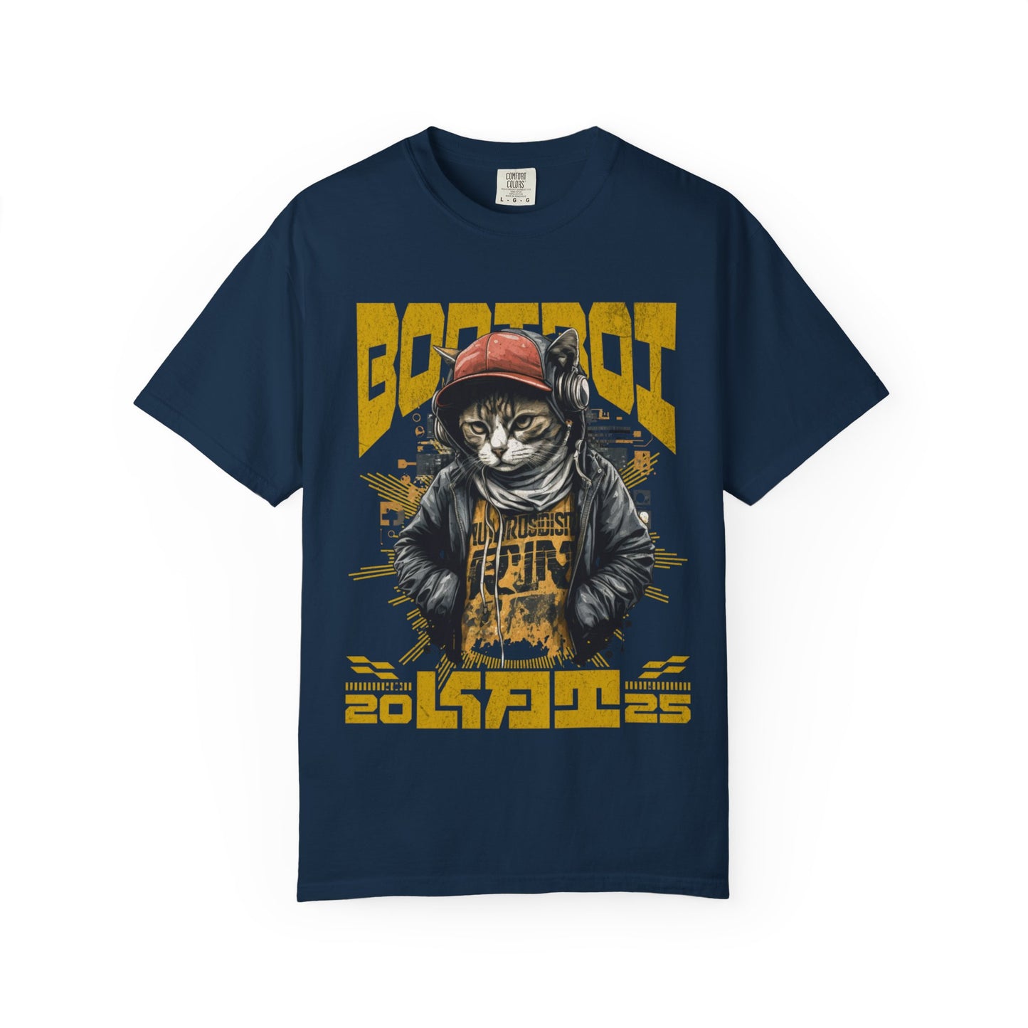 Bodi boi Unisex Vintage Style T-Shirt, Trendy Apparel for Cat Lovers, Casual Wear, Unique Gift Idea