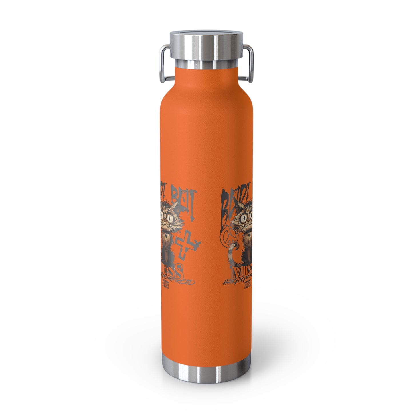 Cute Cat Design Water Bottle, Insulated Copper Flask for Pet Lovers, Fun Gift for Kids, Hydro Bottle for School, Unique Travel Mug, [...]