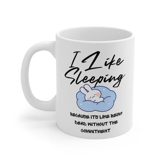 Cozy Sleep Lover Mug - I Like Sleeping, Funny Gift for Coffee & Tea Enthusiasts, Pajama Party, Gift for Him/Her