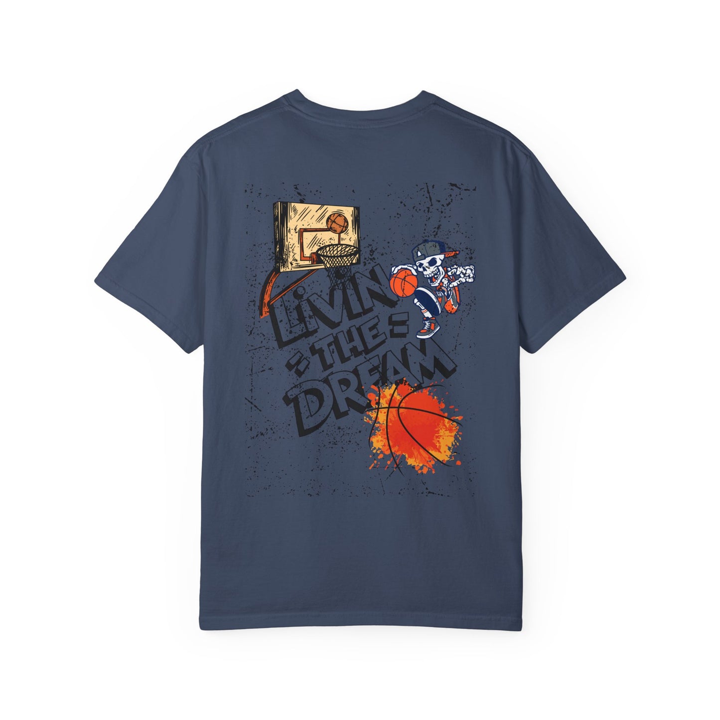 Living the Dream T-Shirt, Unisex Basketball Tee, Gift for Sports Lovers, Casual Wear, Unique Graphic T-Shirt, Streetwear Fashion