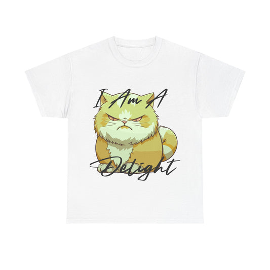 Funny Cat I'm a delight T-Shirt for Animal Lovers, Comfortable Cotton Tee, Gift for Cat Owners, Perfect for Casual Wear, I Am A Delight Tee, Gift [...]