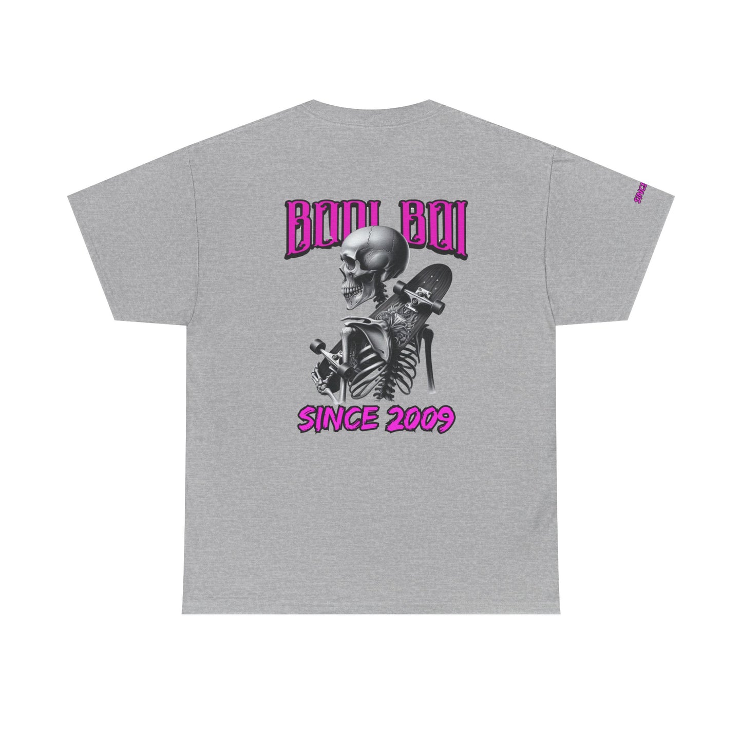Boo Boi Graphic Tee - Unisex Heavy Cotton Shirt for Halloween, Casual Wear, Costume Parties, Spooky Vibes, Vintage Style, Skeleton Theme