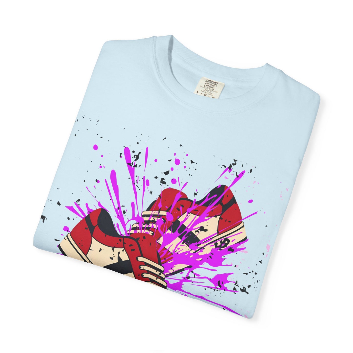 Sneaker Splash Unisex T-Shirt | Vibrant Graphic Tee | Streetwear Style | Perfect for Gift Giving | Hip-Hop Fashion | Casual Wear