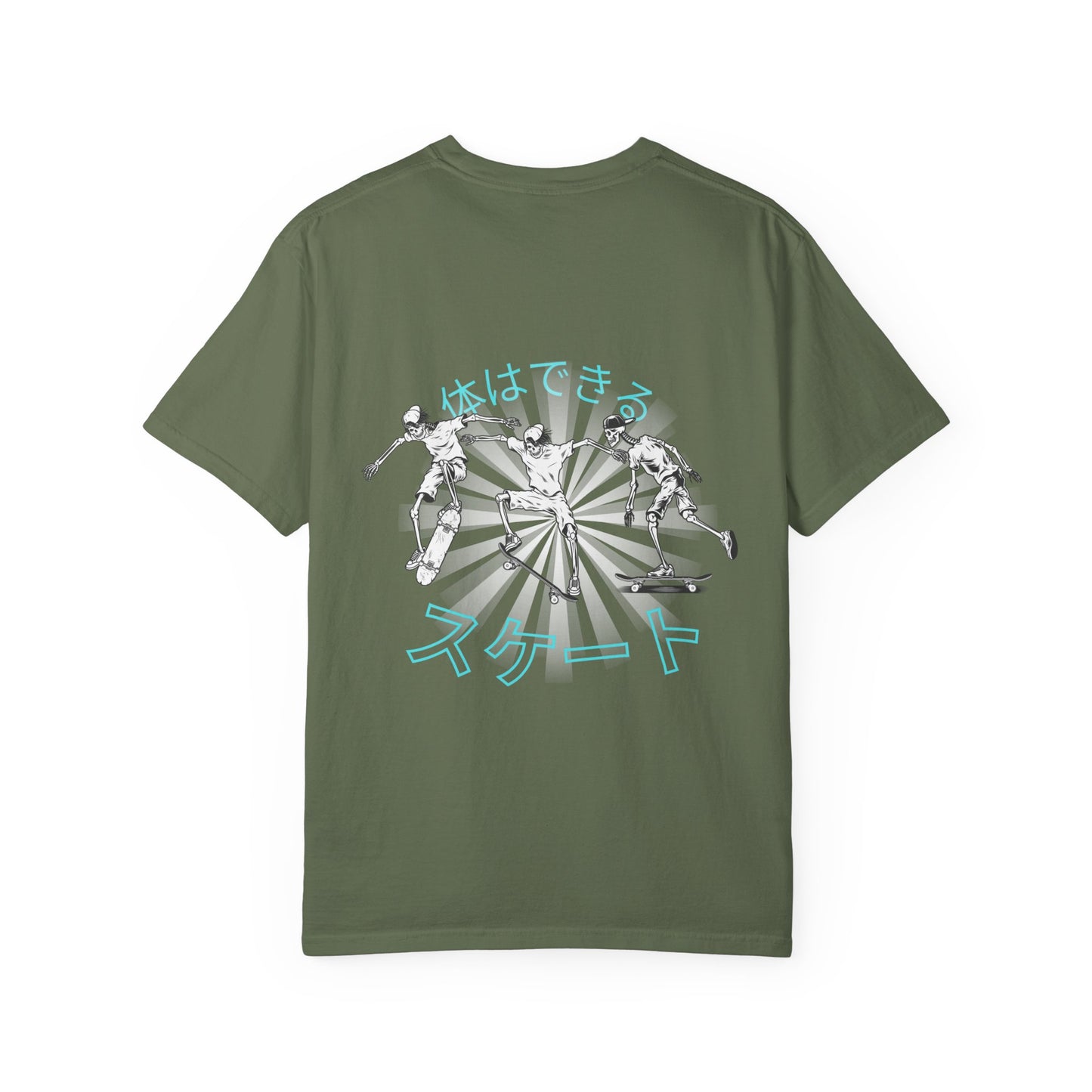 Japanese Skateboarding Design T-Shirt, Unisex Graphic Tee, Casual Streetwear, Gift for Skaters, Trendy Graphic T-Shirt, Funny Skate Shirt