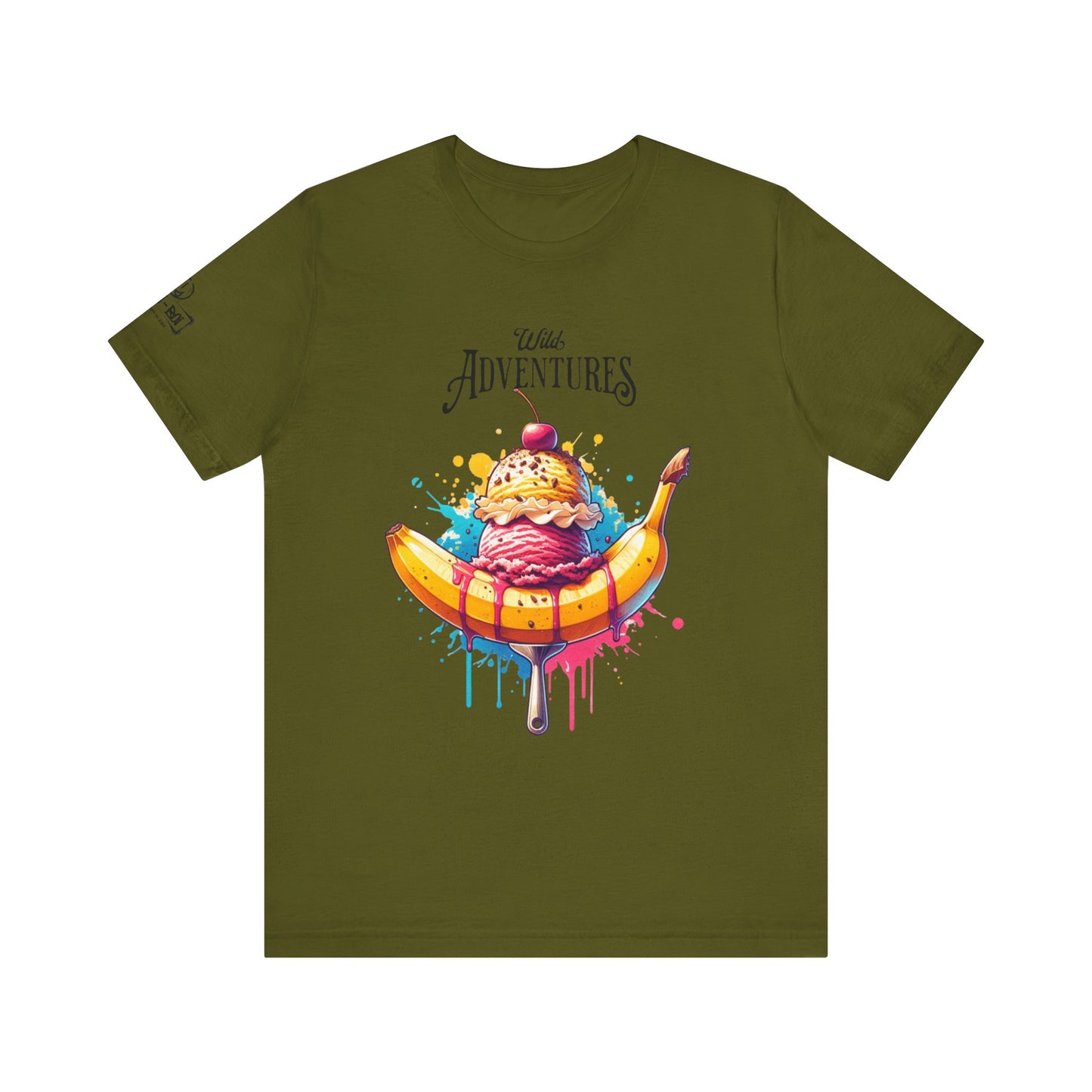 Fun Adventure Banana Split Tee, Ice Cream Lovers T-Shirt, Summer Vibes Shirt, Foodie Gift, Casual Unisex Tee