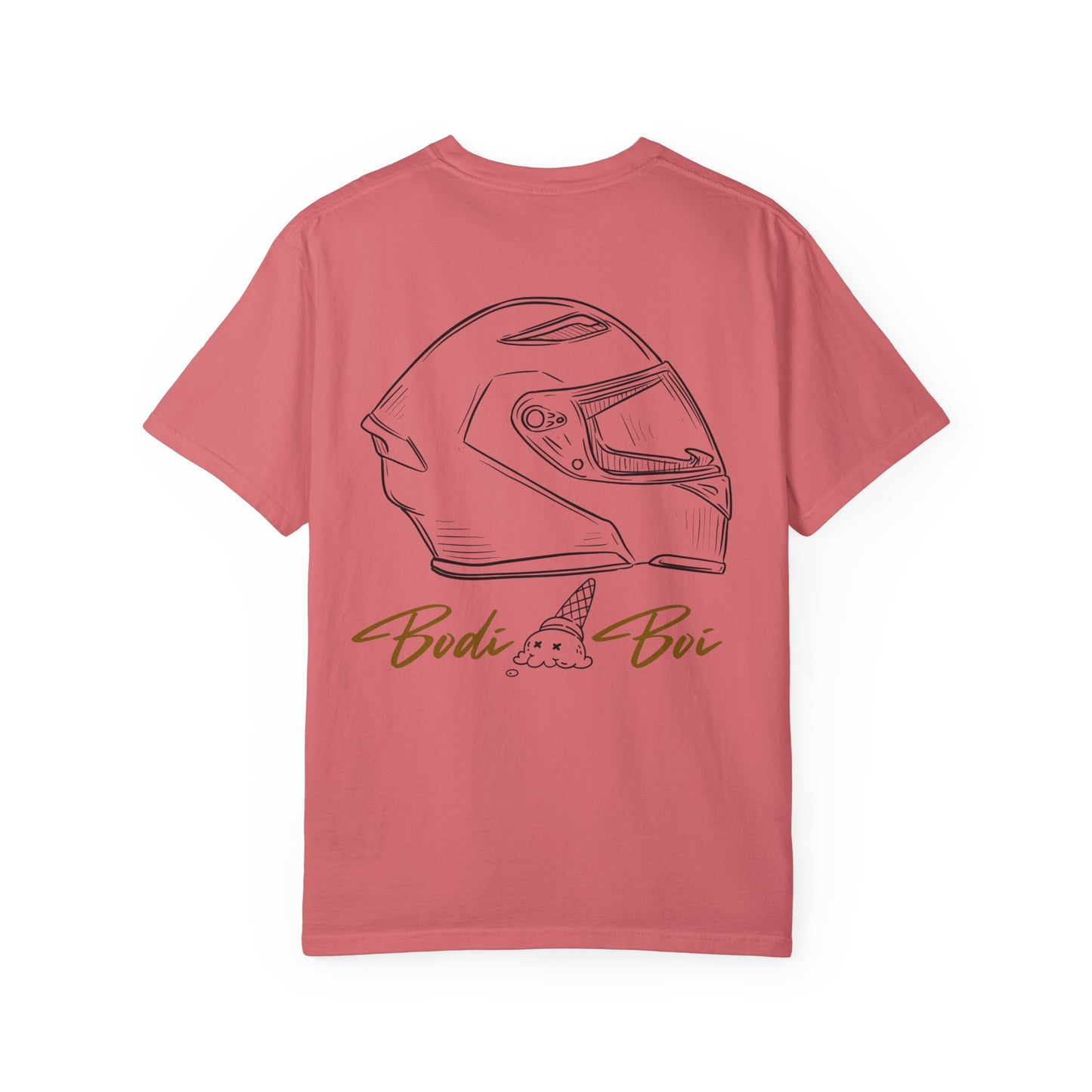 Cool Ice Cream & Helmet Graphic T-Shirt, Unisex Casual Tee, Gift for Ice Cream Lovers, Summer Vibes, Streetwear Fashion