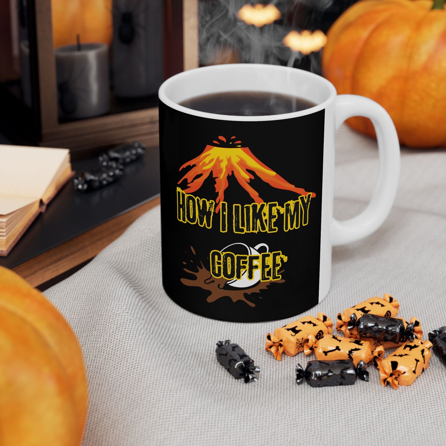 Coffee Lover's Ceramic Mug: Perfect Gift for Coffee Addicts, Birthday, Holiday, Customizable Drinkware, Funny Coffee Quote