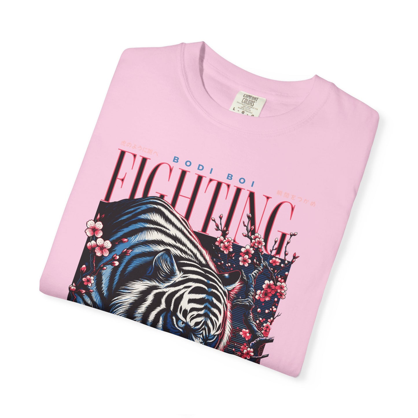 Fierce Tiger Graphic Tee, Vintage Style T-shirt, Unisex Casual Wear, Perfect Gift for Animal Lovers, Fight Against Negative Energy