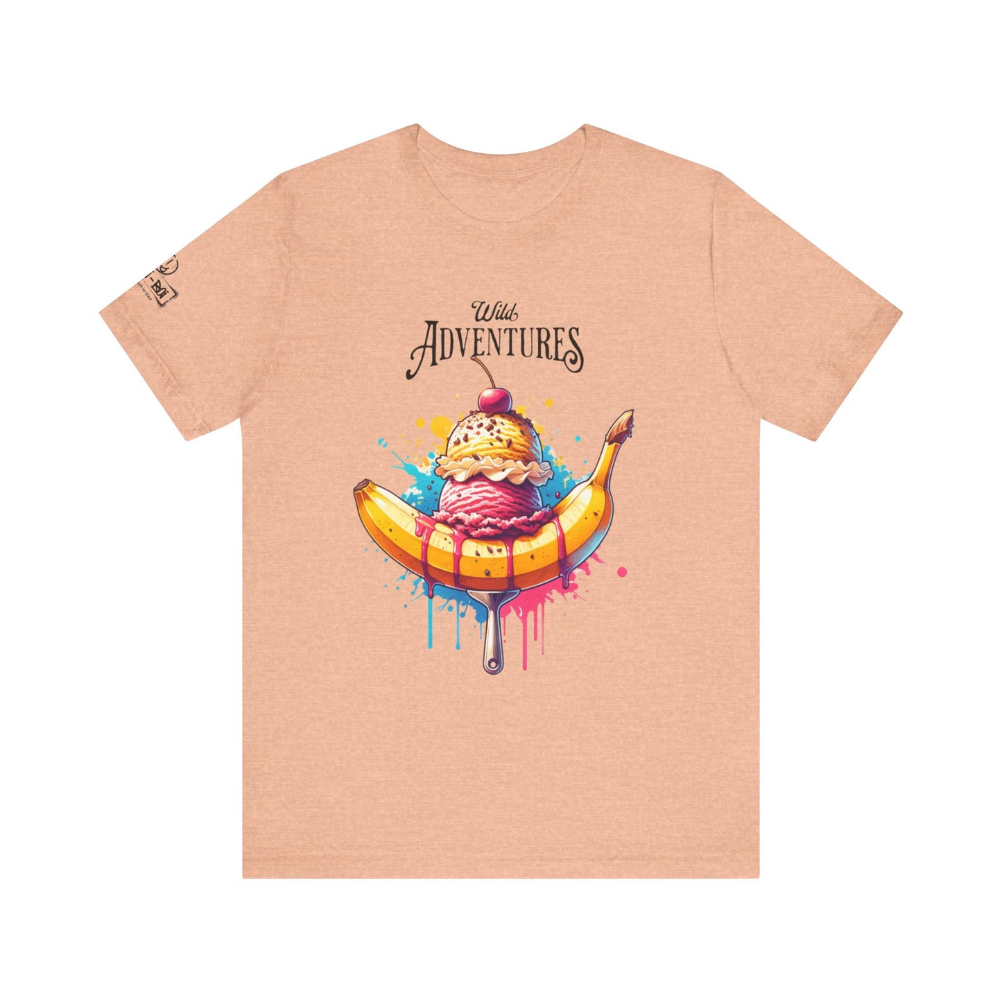Fun Adventure Banana Split Tee, Ice Cream Lovers T-Shirt, Summer Vibes Shirt, Foodie Gift, Casual Unisex Tee