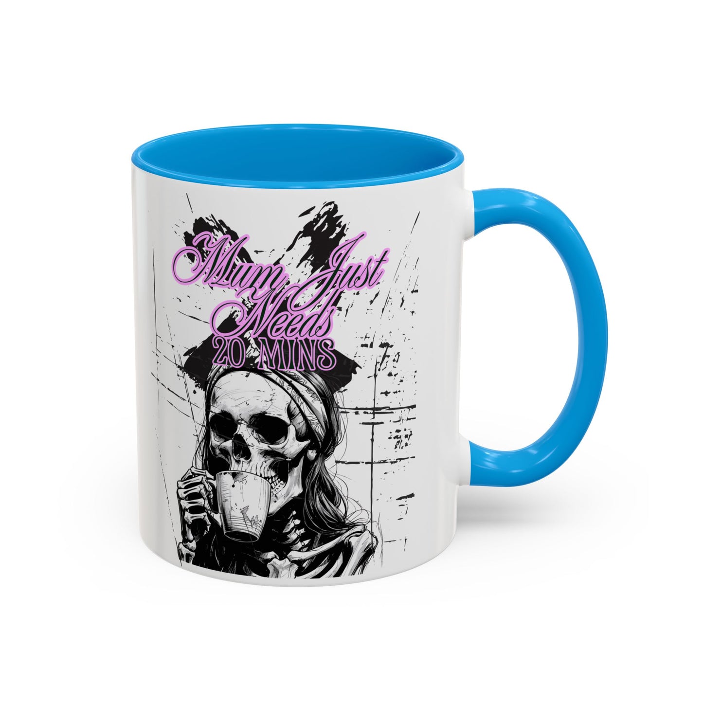 Mum Just Needs 20 min | Perfect for Coffee Lovers, Halloween Decor, Gift for Her, Unique Homeware, Fun Office Mug