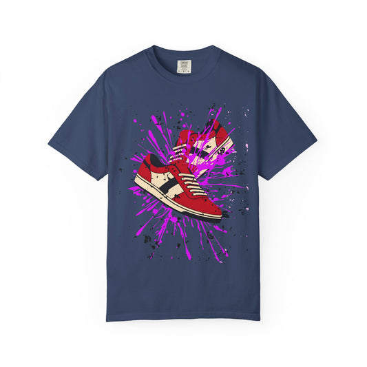 Sneaker Splash Unisex T-Shirt | Vibrant Graphic Tee | Streetwear Style | Perfect for Gift Giving | Hip-Hop Fashion | Casual Wear