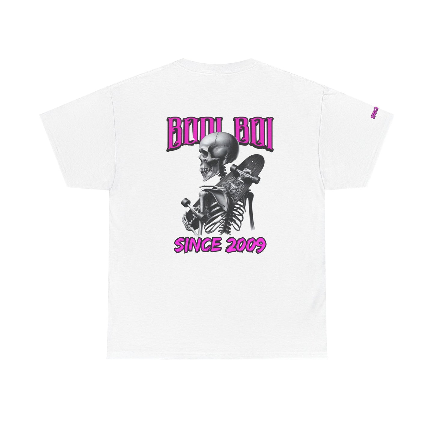 Boo Boi Graphic Tee - Unisex Heavy Cotton Shirt for Halloween, Casual Wear, Costume Parties, Spooky Vibes, Vintage Style, Skeleton Theme