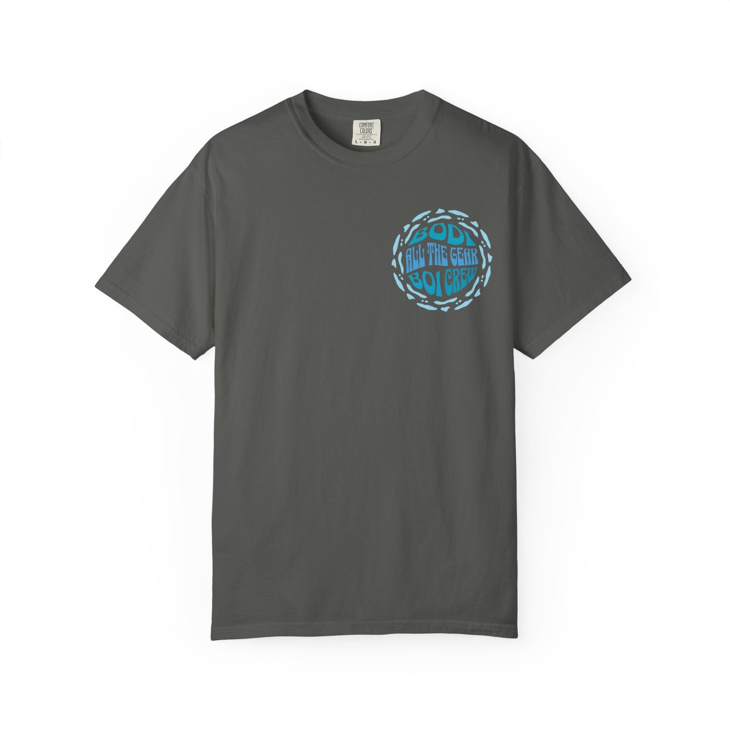 Bodi Gear Crew T-Shirt | Unisex Casual Graphic Tee for Outdoor Adventures, Gift for Him, Retro Style, Summer Vibe, Relaxed Fit
