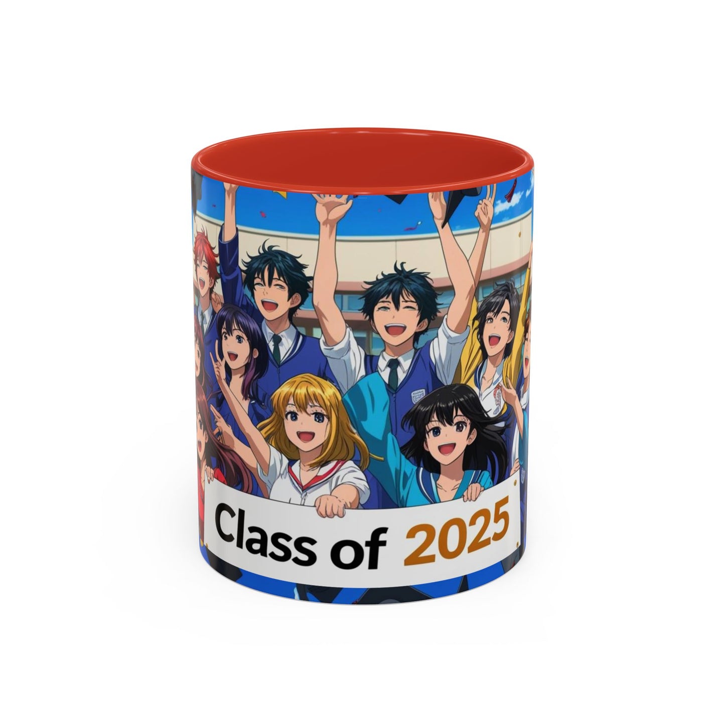 Anime Graduation Coffee Mug for Class of 2025, Personalized Gift, School Memories, Graduation Celebration, Unique Teacher Gift