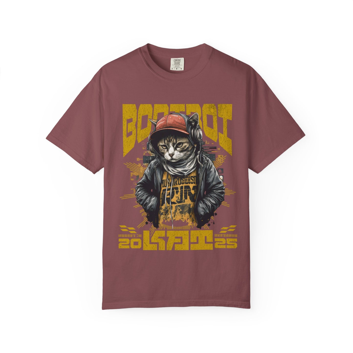 Bodi boi Unisex Vintage Style T-Shirt, Trendy Apparel for Cat Lovers, Casual Wear, Unique Gift Idea