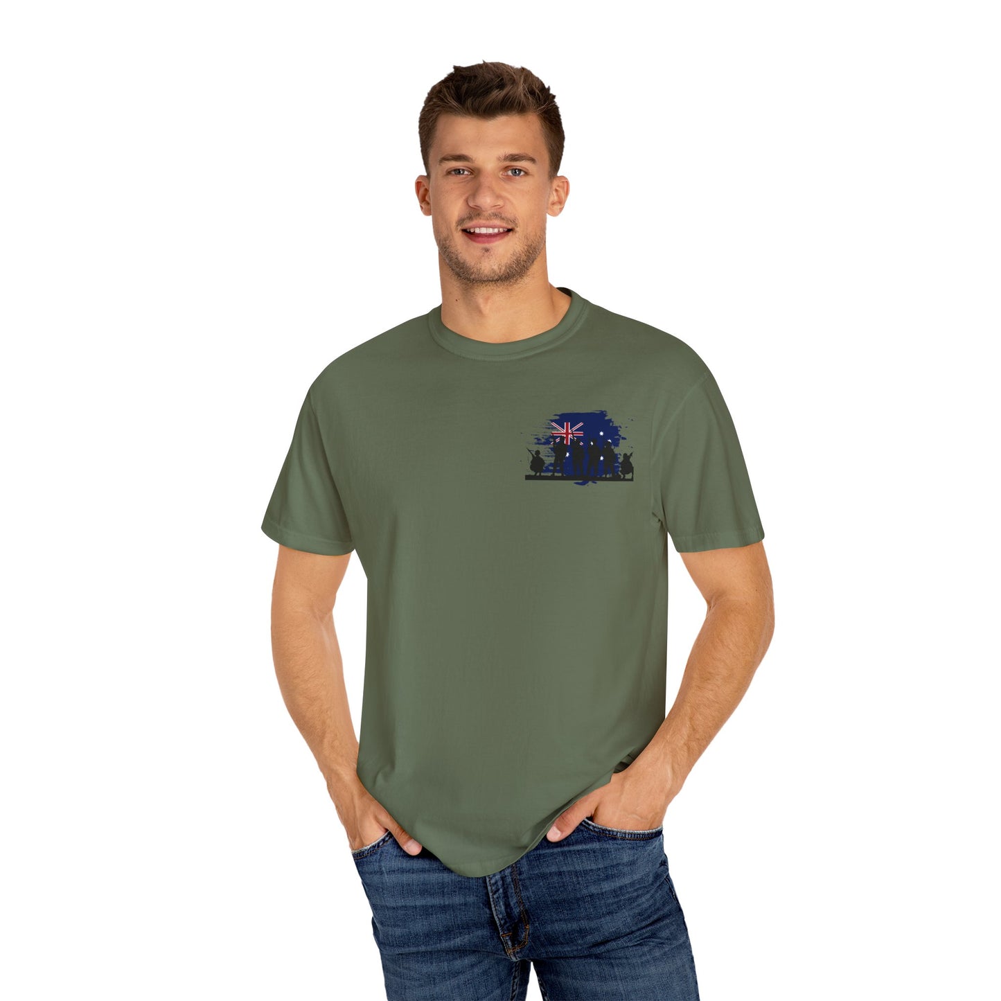 Unisex Garment-Dyed T-Shirt | Australian Diggers Tribute Tee, Military Remembrance Shirt, Heritage Apparel, Veterans Day Gift, Casual [...]