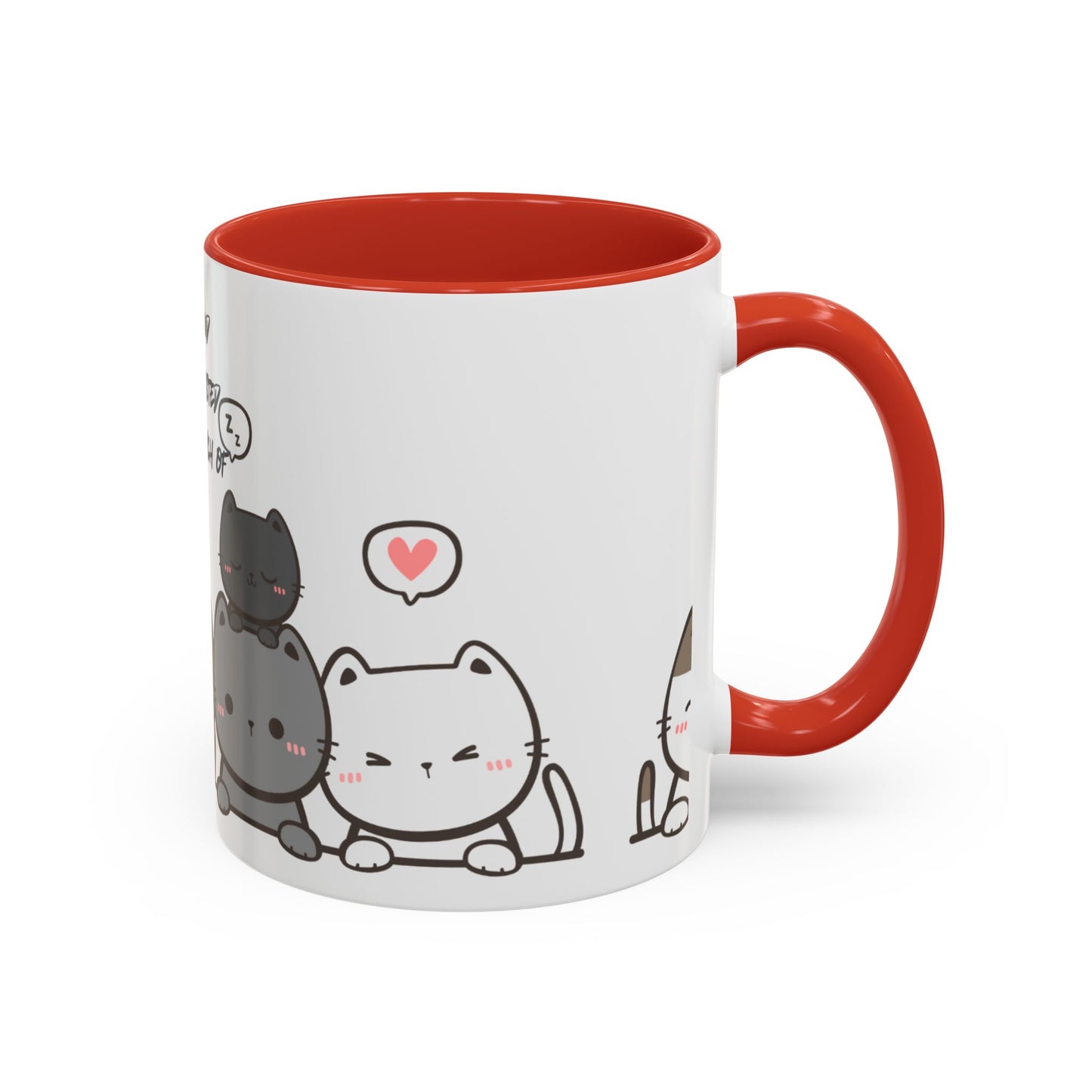 Cute Cat Quote Coffee Mug, Cat Lover Gift, Fun Kitchen Decor, Office Mug, Gift for Cat Moms, Whimsical Cat Theme
