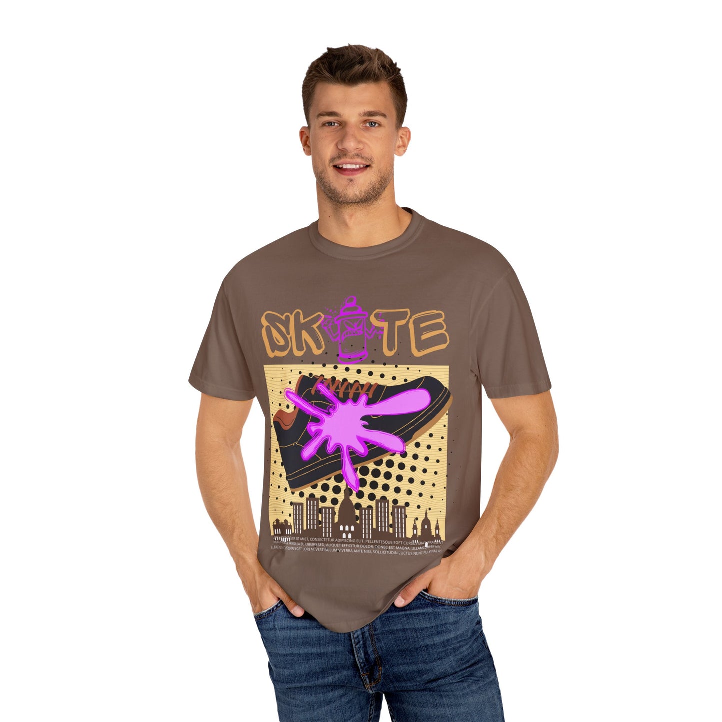 Unisex Skate-Inspired T-Shirt, Streetwear Tee, Graphic Apparel, Casual Wear, Gift for Skaters, Urban Style Shirt